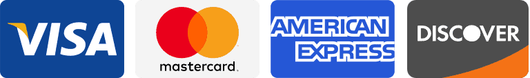 Paiements acceptés : Visa, Mastercard, American Express et Discover