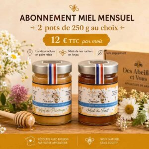 Abonnement Miels découverte – 2 pots de 250 g au choix
